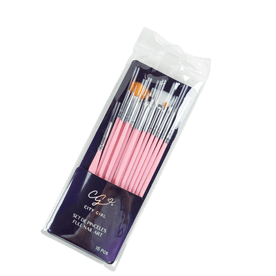 SET DE PINCELES CITY GIRL 15PCS