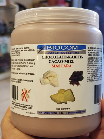 BIOCOM Mascara de Chocolate, Karite, Cacao y Miel   1 Kg. 