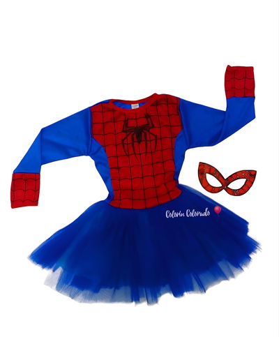Vestido Mujer Araña Superheroína