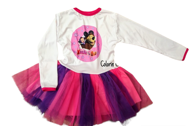 Vestido Tutu Masha y El Oso