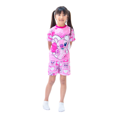 Pijama Ángel Stitch Rosa
