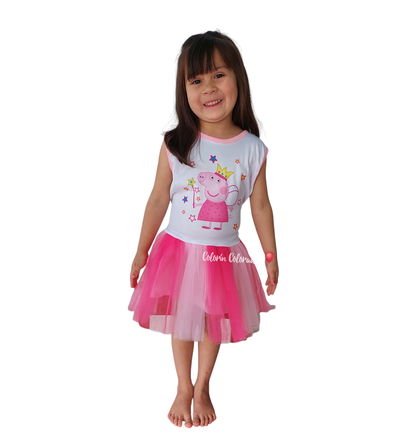 Vestido Tutu Peppa Pig