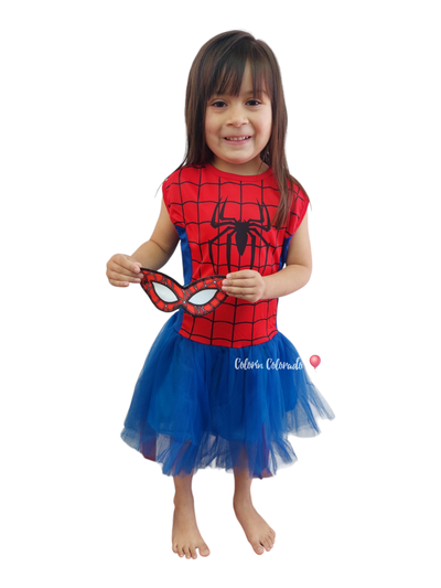 Vestido Mujer Araña Superheroína