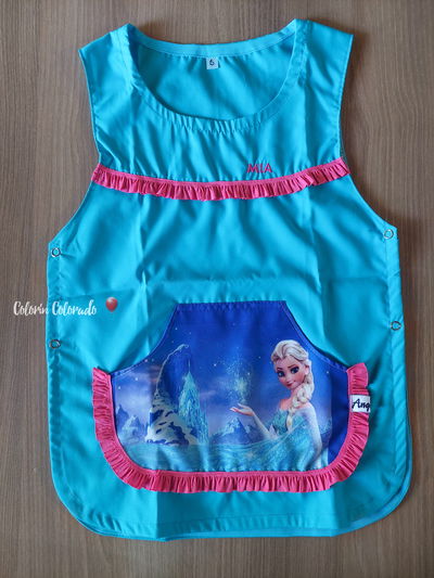 Pechera Elsa Frozen II con nombre bordado 