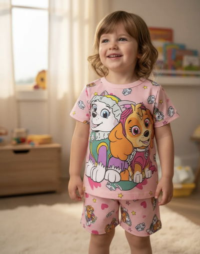 Pijama Paw Patroll Rosa Corto