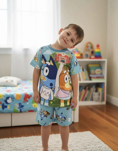 Pijama Bluey y Bingo II Corto