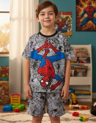 Pijama Hombre Araña Corto