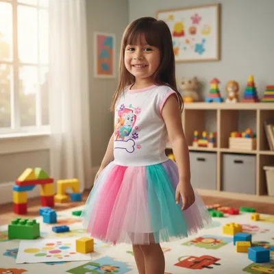 Disfraz Vestido Tutu Skye y Everest superheroína 