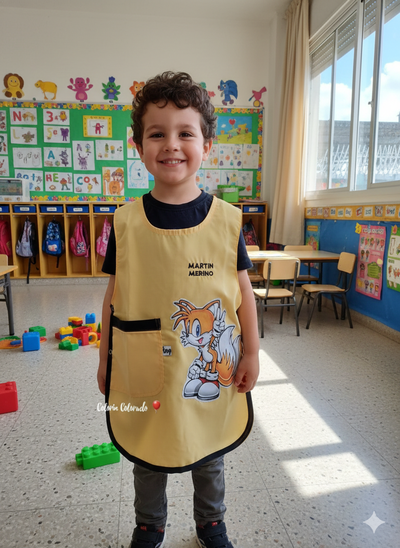 Pechera Tails Sonic Jardín 