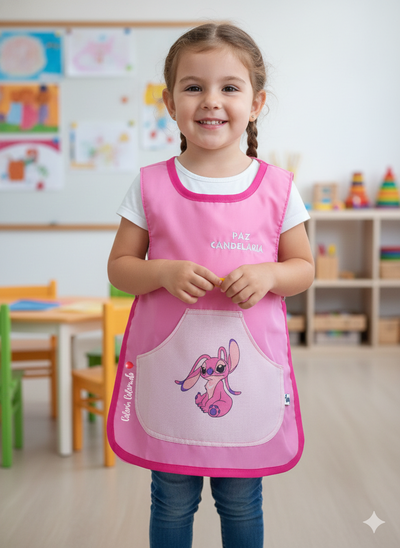 Pechera Stitch Rosa (Ángel) Jardín 