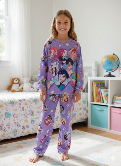 Pijama Guerreras K-pop & Saja Boys Largo