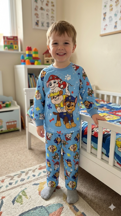 Pijama Paw Patroll Celeste Largo