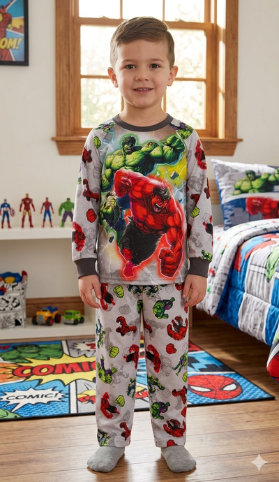 Pijama Hulk Largo Superheroe 