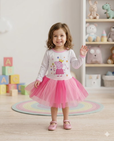 Vestido Tutu Peppa Pig