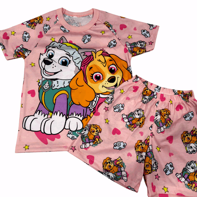 Pijama Paw Patroll Rosa Corto