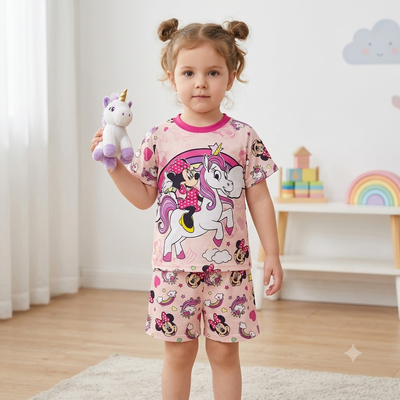 Pijama Minnie Unicornio Corto