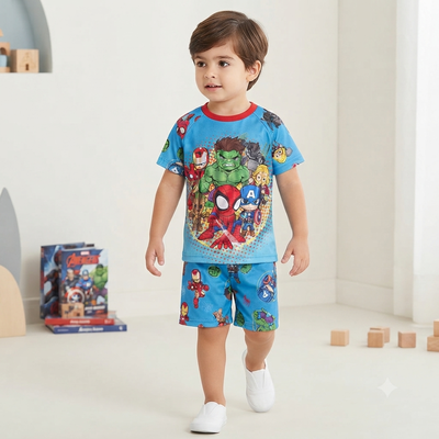Pijama Superhéroes Corto