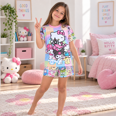 Pijama Kitty y Amigos Corto Sanrio