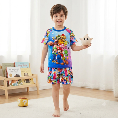 Pijama Mario Bros y Amigos Corto