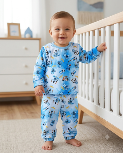 Pijama Bebé Plush Bifaz Messi (18 a 24m)