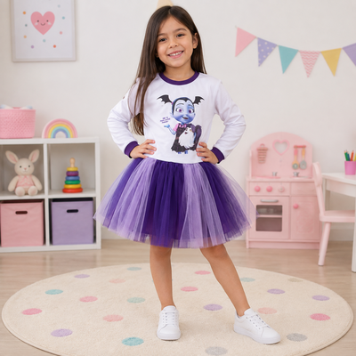 Vestido Tutu Vampirina 10 (6 a 7 años)