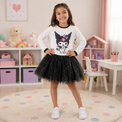 Vestido Tutu Kuromi Brilloso