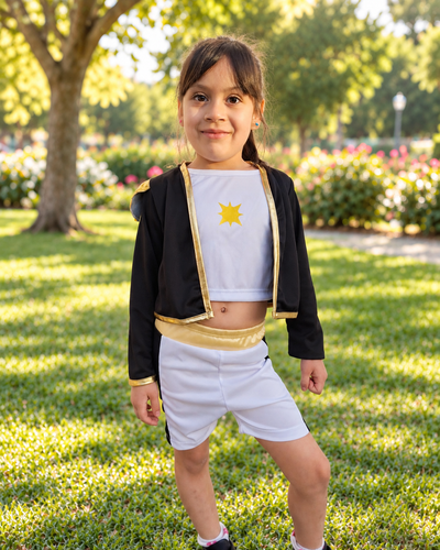 Conjunto Rumi Golden – Guerreras K-Pop con Bermuda