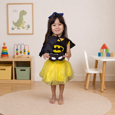 Vestido tutu Batichica amarillo SIN MANGAS 