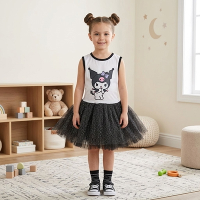 Vestido Tutu Kuromi Brilloso Sanrio