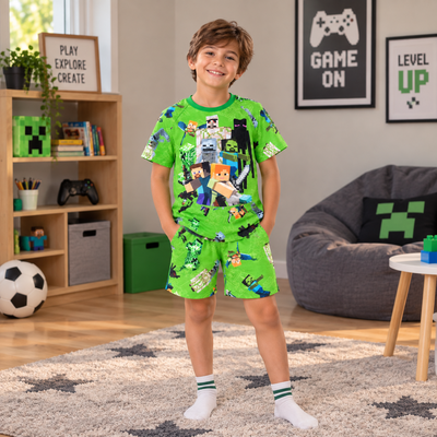 Pijama Minecraft Corto