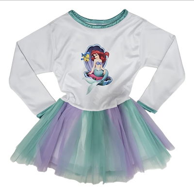Disfraz Vestido tutu Princesa Sirenita 