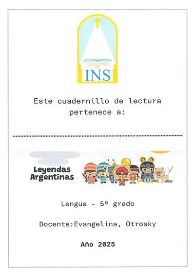 LENGUA 5TO GRADO - EVANGELINA OTROSKY - INS