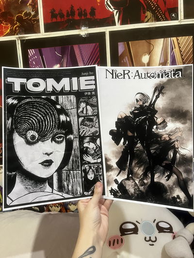 Posters Junji ito y Nier Automata