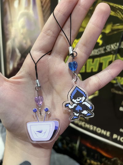 Phonecharms Tenna y Lancer Deltarune