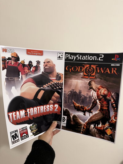 Poster team fortress 2 y God of war