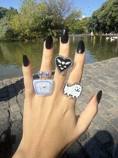 Anillos regulables deltarune / toby fox 