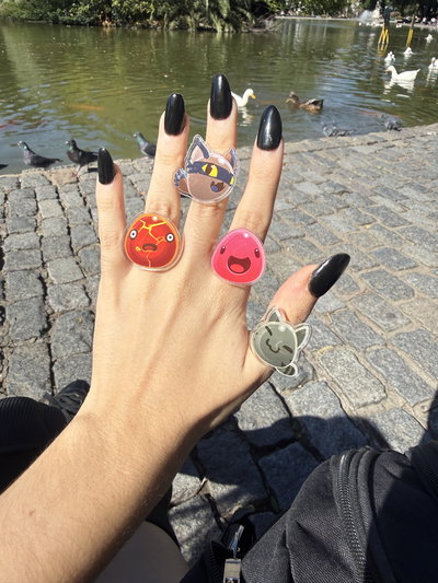 Anillos regulables slime rancher - toro inue 