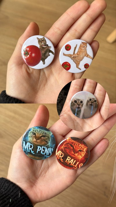 Pines matching mr pennis mr balls - gatos babeando - matching gatos tomates