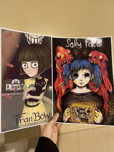 Posters Sally Face y Fran Bow