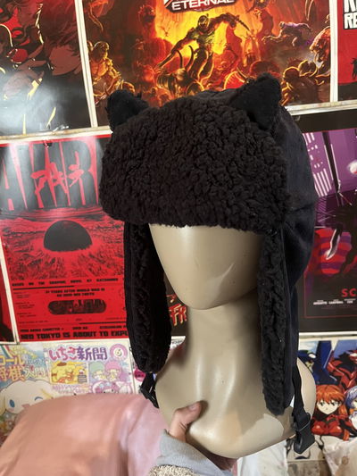 Ushanka con orejitas black