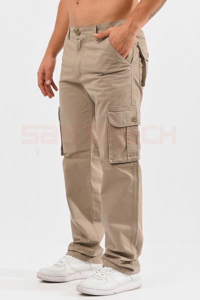 Pantalon Cargo (Beige)