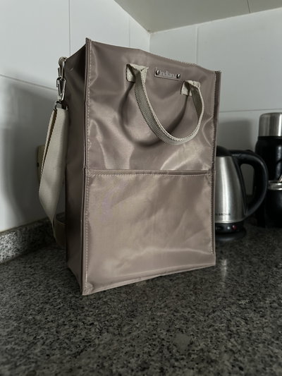 Bolso matero Peny beige rasado 
