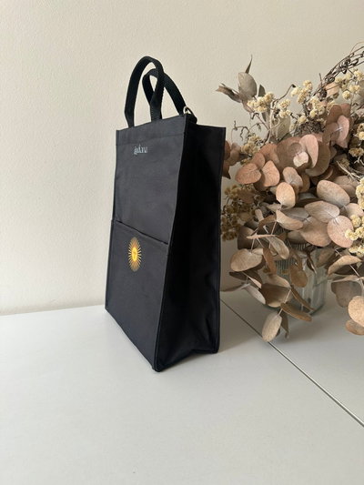 Bolso matero Peny negro ARG sol de mayo