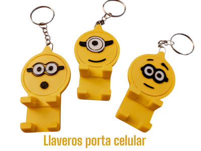 Llaveros Porta Celular - Minions x 10