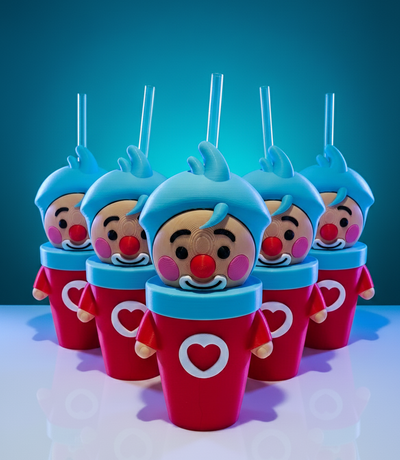 Vaso Milkshake del Payaso Plin Plin Personalizado | Infantil