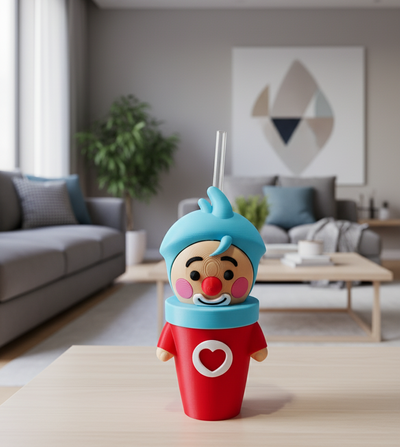 Vaso Milkshake del Payaso Plin Plin Personalizado | Infantil