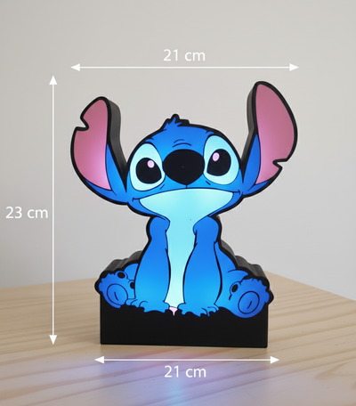 Velador Stitch Lightbox Led - Regalo