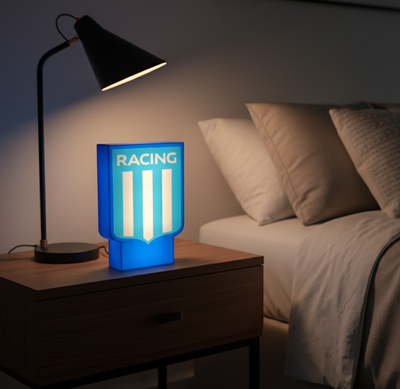 Velador Racing Club Lightbox Led - La Academia