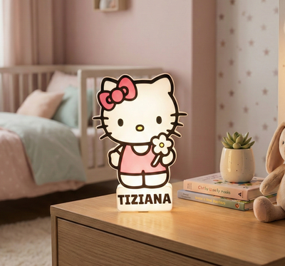 Velador Hello Kitty Lightbox Led - PERSONALIZADO Regalo