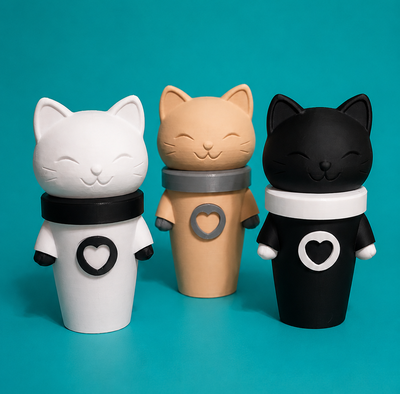 Vaso Milkshake Gatito Maneki Neko